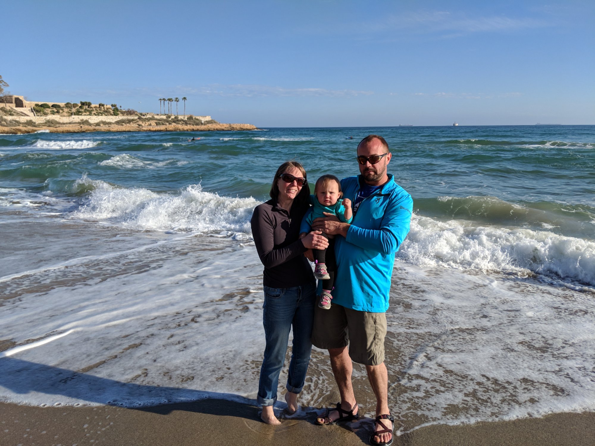Matt and family at the beach
